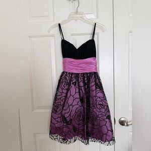 New Blondie strapless Prom or Homecoming Dress Pink and 
Black